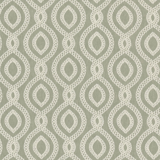 STOUT TEXTILES  MULTIPURPOSE,EMBROIDERIES TRADITIONAL, OGEE SAGE   - CREW-1