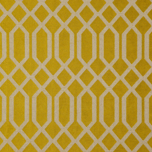 JF Fabrics fibre-guard CRISSCROSS 18 Fabric Transitional,Contemporary,Geometric Yellow/Gold  Chenille,Texture - 6005318 J7911