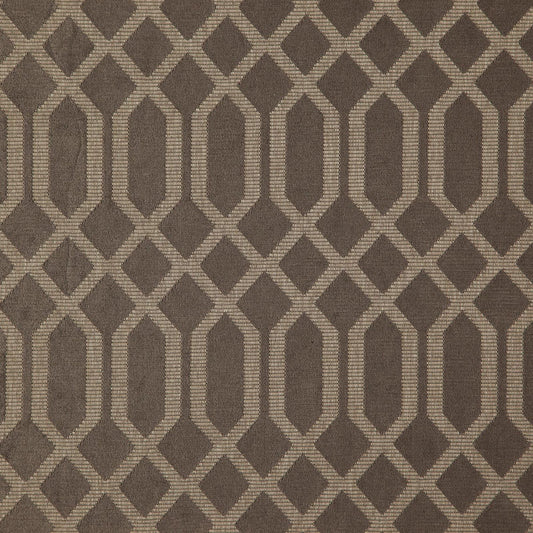 JF Fabrics fibre-guard CRISSCROSS 95 Fabric Transitional,Contemporary,Geometric Brown  Chenille,Texture - 6005395 J7911