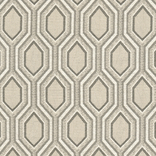 STOUT TEXTILES  UPHOLSTERY,WOVENS TRANSITIONAL,, OGEE FLINT,GRANITE   - CRUI-4