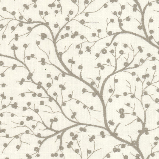STOUT TEXTILES  MULTIPURPOSE,EMBROIDERIES TRADITIONAL, FLORAL PEWTER   - CRUM-4