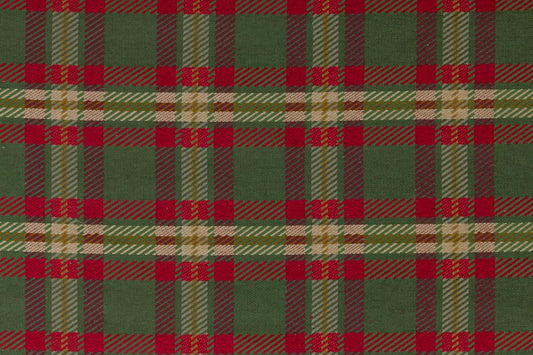 SCALAMANDRE OUTLET  FABRIC INDIANA SCOTCH PLAID  FABRIC GREEN, RED   - CS 30604995