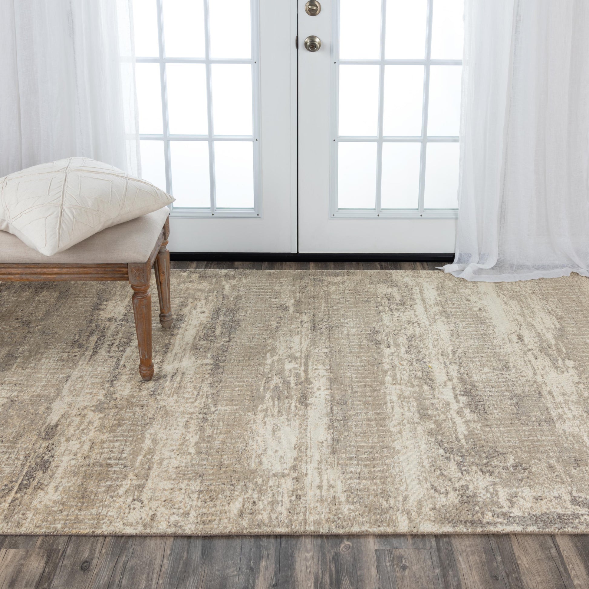Transitional rug, 10' x 13'.