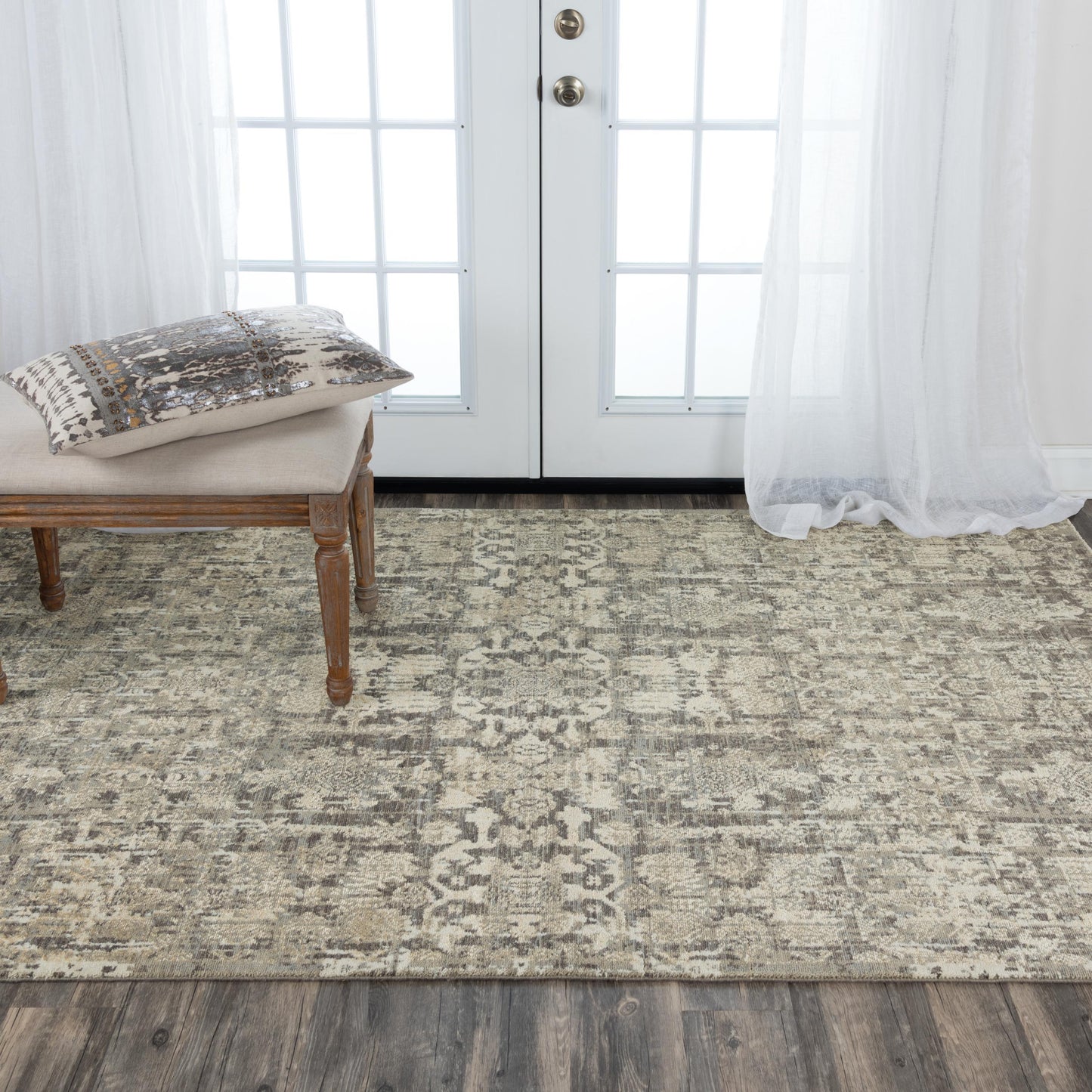 Rug, transitional style, 5' x 8'.