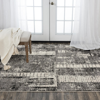 Contemporary rug, 5' x 8'.