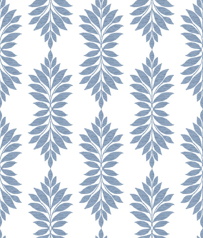 York Wallcoverings Earthy Tones Broadsands Botanica Blue Wallpaper  Botanical Blues   - CV4423