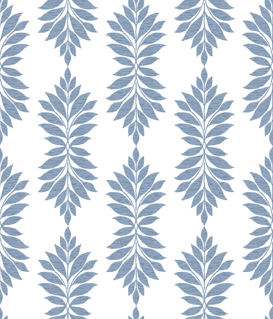 York Wallcoverings Earthy Tones Broadsands Botanica Blue Wallpaper  Botanical Blues   - CV4423