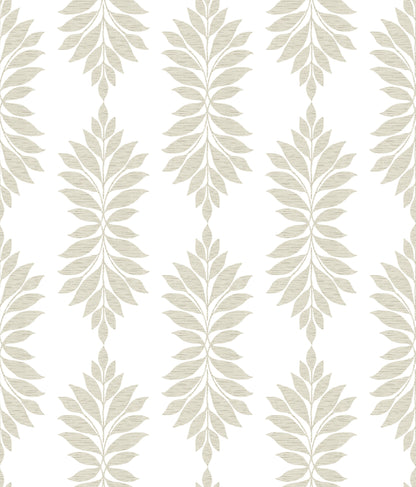 York Wallcoverings Water's Edge Resource Library Broadsands Botanica Beige Wallpaper  Botanical Neutrals   - CV4424