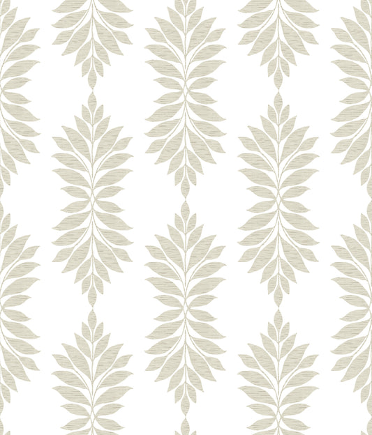 York Wallcoverings Water's Edge Resource Library Broadsands Botanica Beige Wallpaper  Botanical Neutrals   - CV4424
