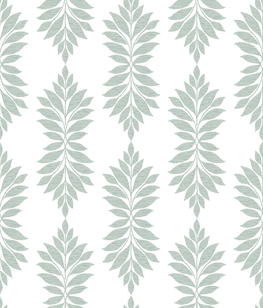York Wallcoverings Water's Edge Resource Library Broadsands Botanica Light Green Wallpaper  Botanical Greens   - CV4425