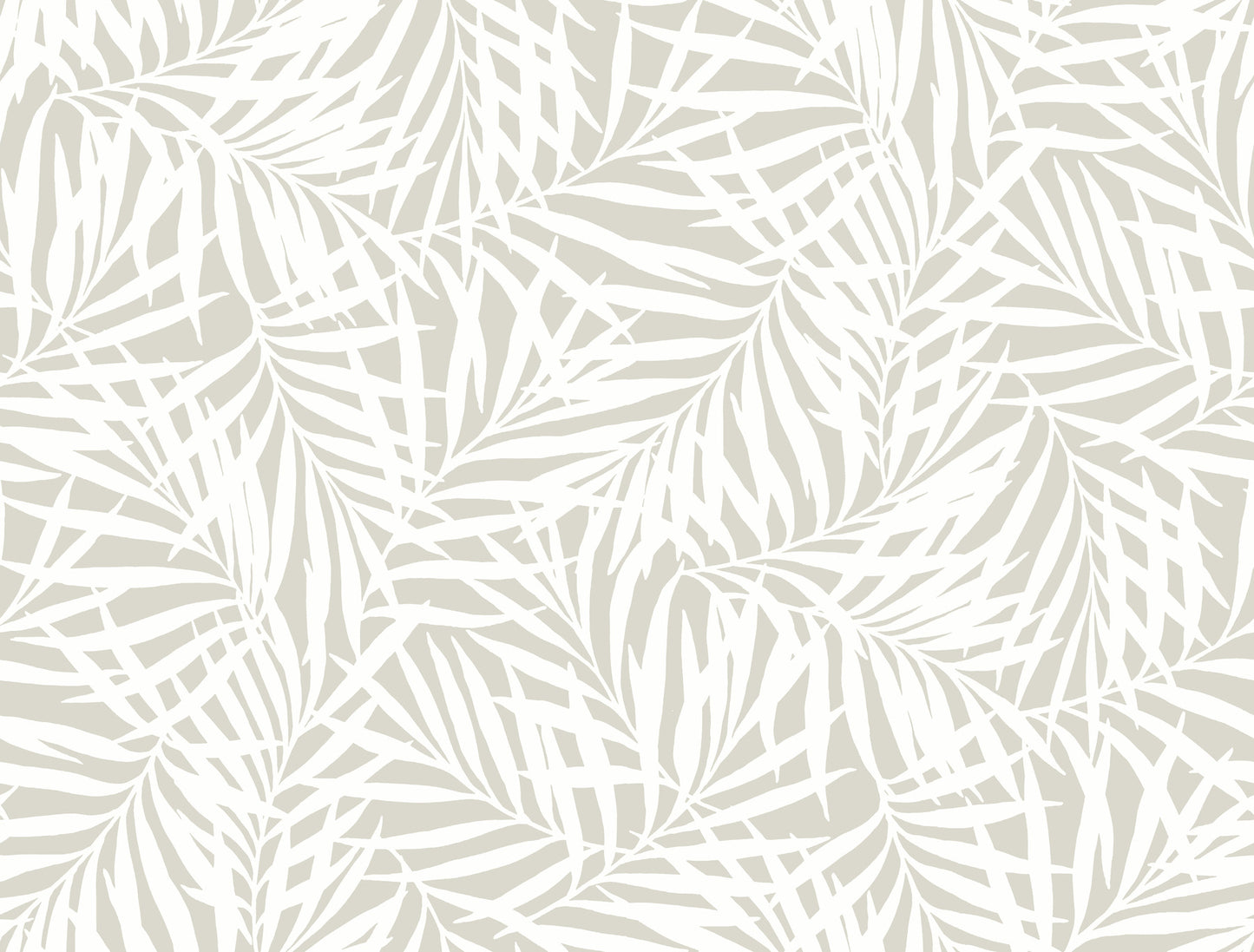 York Wallcoverings Water's Edge Resource Library Oahu Fronds Cream & Off White Wallpaper Botanical Botanical Cream & Off White   - CV4436