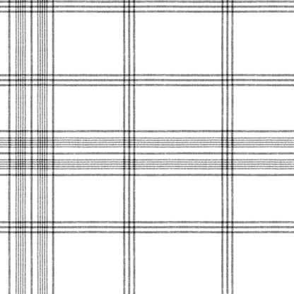 York Wallcoverings Candice Olson Casual Elegance Charter Plaid Black Wallpaper  Plaids and Checks Blacks   - CV4464
