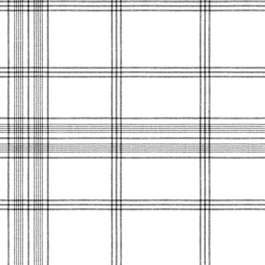 York Wallcoverings Candice Olson Casual Elegance Charter Plaid Black Wallpaper  Plaids and Checks Blacks   - CV4464