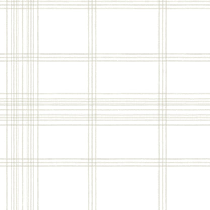 York Wallcoverings Best Sellers Charter Plaid Off White Wallpaper  Plaids and Checks Whites and Off-Whites   - CV4466
