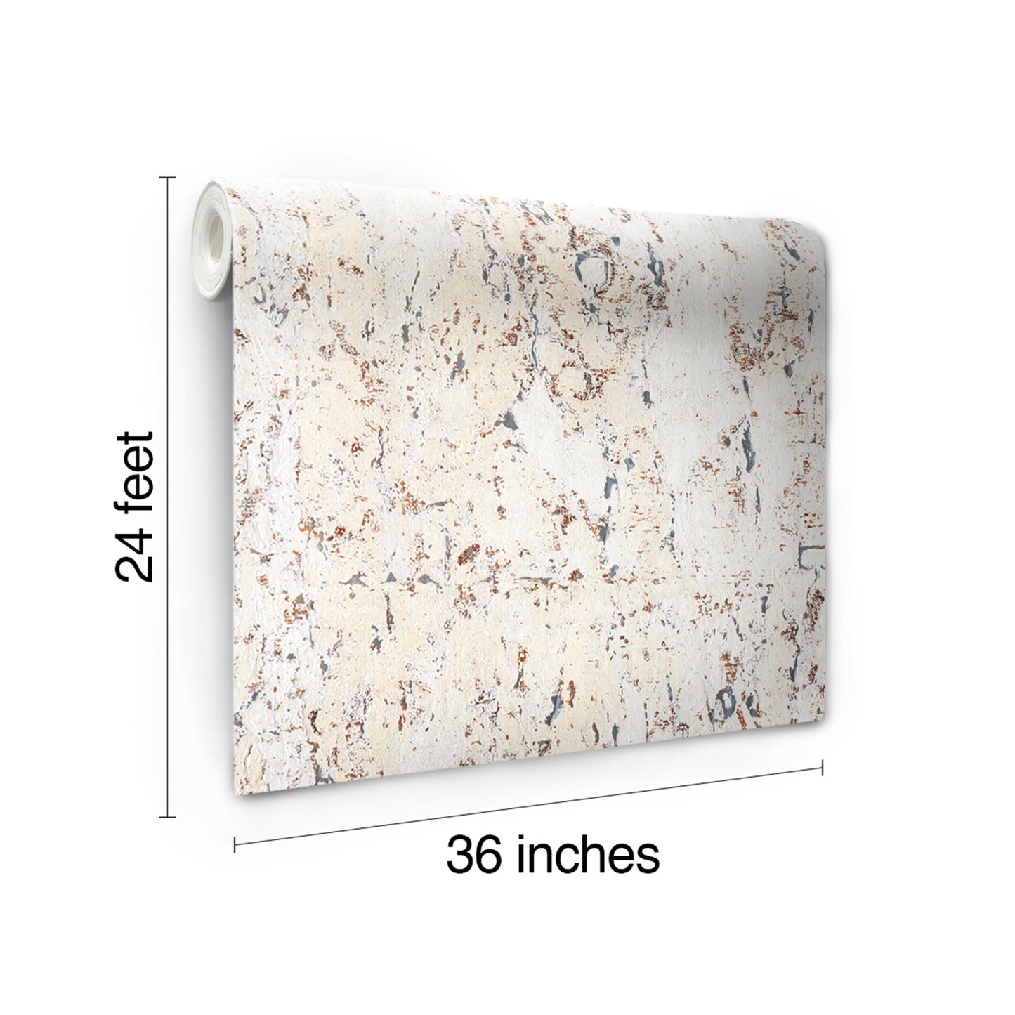 York Wallcoverings Grasscloth Resource Library Cork White and Black Wallpaper   Whites and Off-Whites   - CX1200