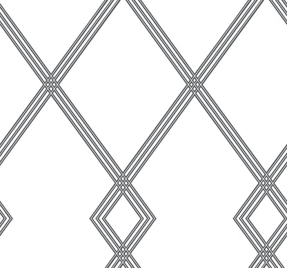 York Wallcoverings Inspired by Color Point of View Black Wallpaper  Geometrics Blacks   - SW7457