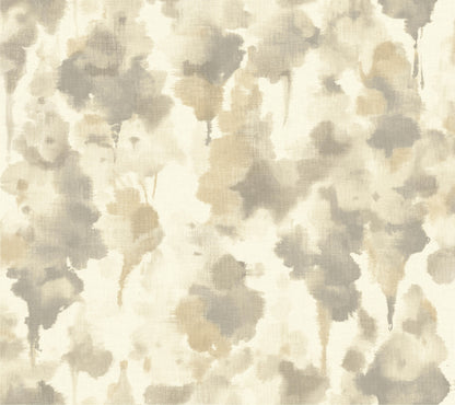 York Wallcoverings Candice Olson Casual Elegance Mirage Dark Taupe and Gold Wallpaper  Botanical Whites and Off-Whites   - CZ2466