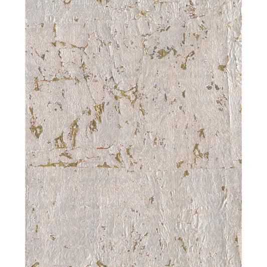 York Wallcoverings Artisan Digest Cork Gold and Silver Metallic Wallpaper   Browns   - CZ2482