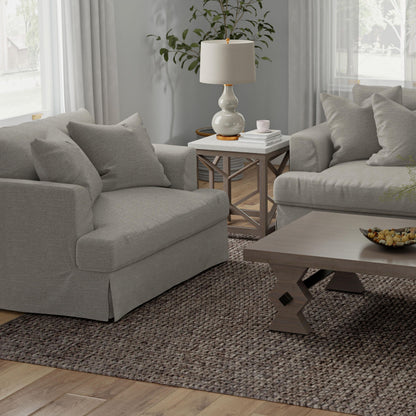 Cozy casual rug, 8' x 10'.
