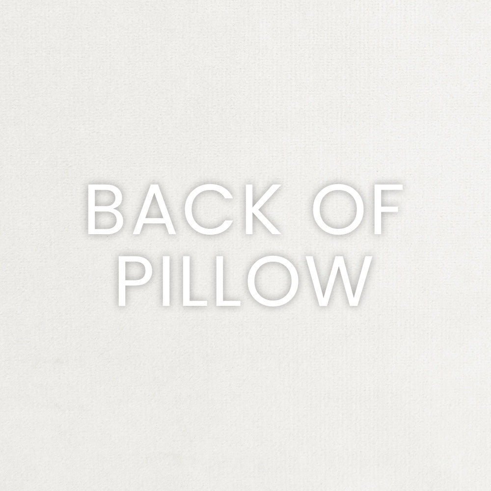 24" x 24" pillow with charcoal embroidery on textured fabric.