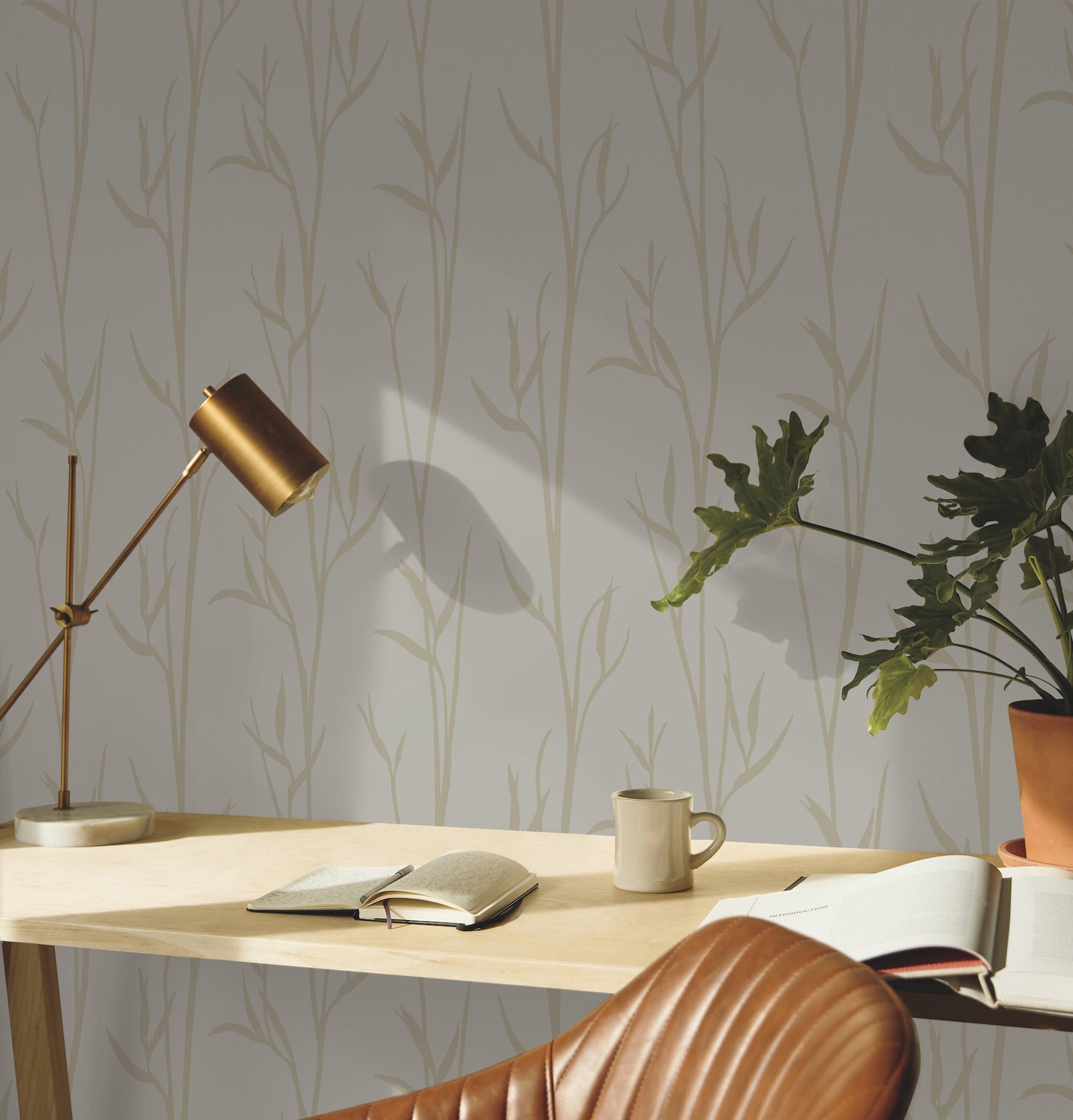 York Wallcoverings Artisan Digest Matcha Tan Wallpaper  Botanical Neutrals   - DA3508N