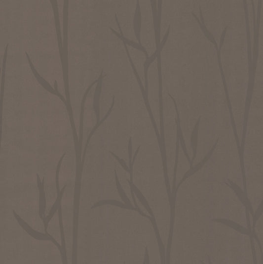 York Wallcoverings Artisan Digest Matcha Brown Wallpaper  Botanical Browns   - DA3509N
