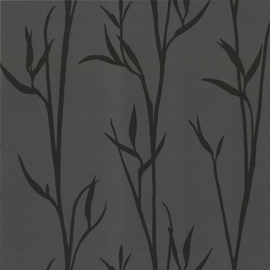 York Wallcoverings Artisan Digest Matcha Black Wallpaper  Botanical Blacks   - DA3511N