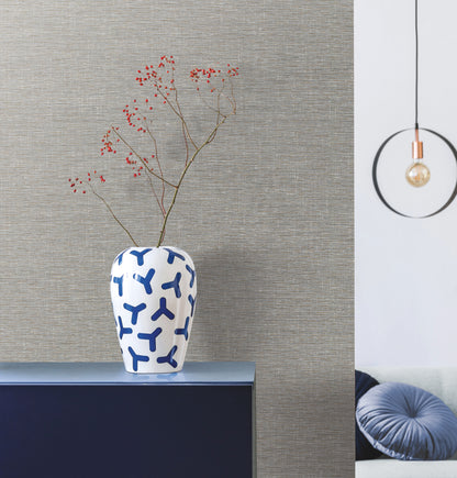 York Wallcoverings Artisan Digest Altitude Grey Wallpaper  Weaves Greys   - DA3548N