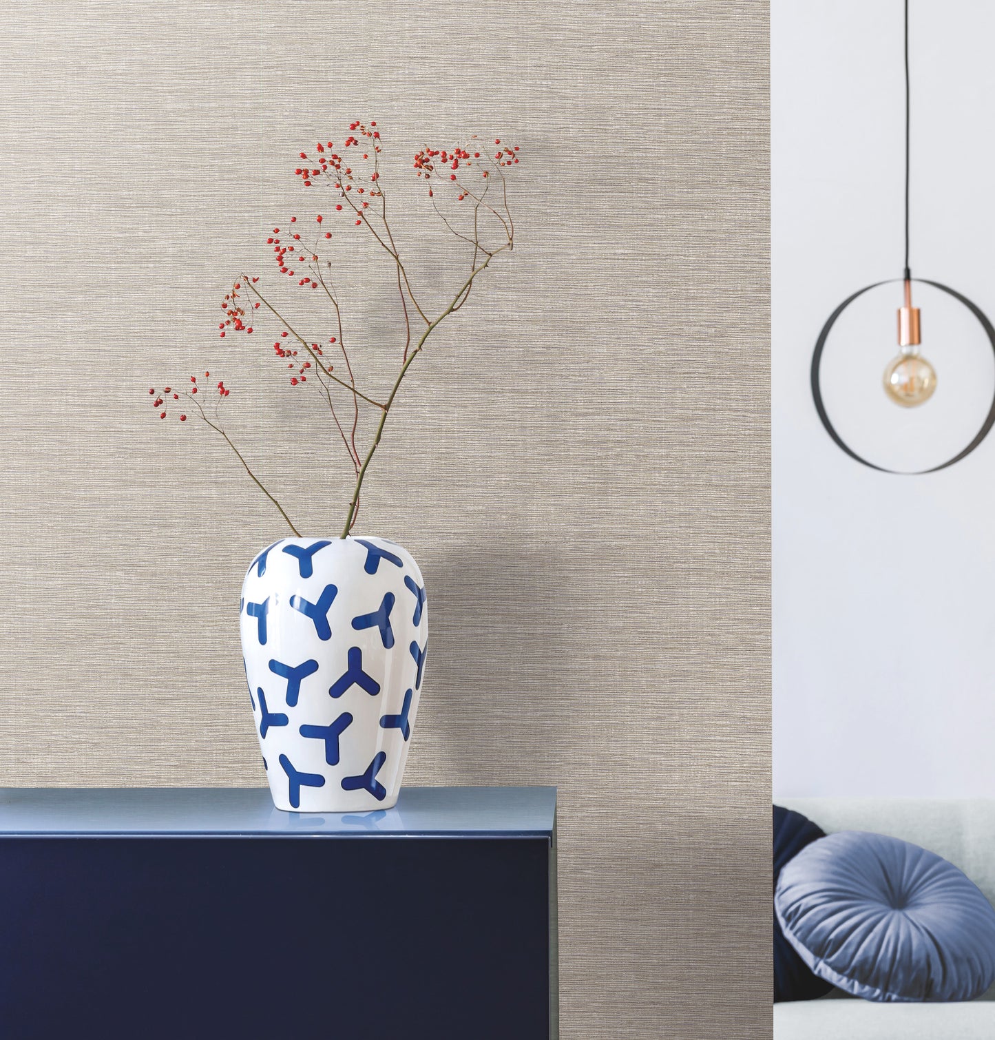 York Wallcoverings Artisan Digest Altitude Beige Wallpaper  Weaves Neutrals   - DA3549N