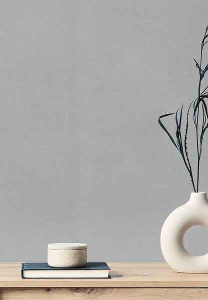 York Wallcoverings Carol Benson-Cobb Signature Gypsy Weave Grey Wallpaper  Weaves Blacks   - DA3576N