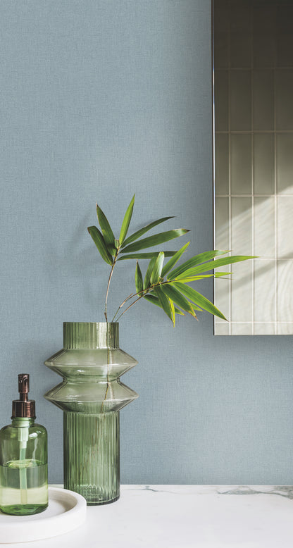 York Wallcoverings Carol Benson-Cobb Signature Gypsy Weave Blue Wallpaper  Weaves Blues   - DA3579N