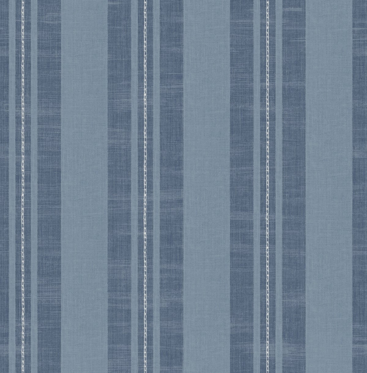 Seabrook Designs  Linen Stripe Kids & Nursery Contemporary Sky Blue , Denim   - DA60402