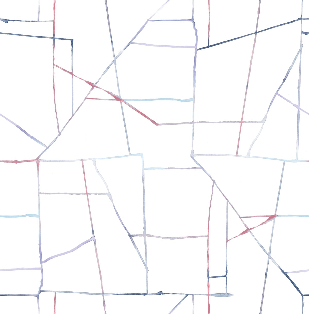 Seabrook Designs  Geo Creative Kids & Nursery Contemporary Purple, Red, , Blue   - DA62102