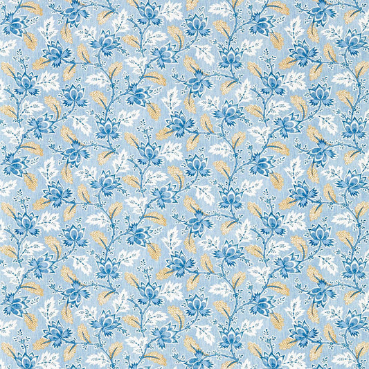 SANDERSON Dallimore Wallpaper Contemporary, Floral Indigo,Multi  Gravure - Wide Width Printed Wallpaper - DABW217232