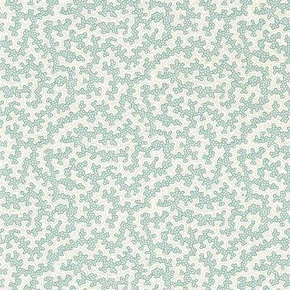 Sanderson Truffle Wallpaper in Blue Clay featuring a textured pin-dot pattern on a softly spotted background. Luxury designer wallpaper from the Arboretum Collection, ideal for feature walls, living rooms, bedrooms, dining rooms, hallways, and elegant modern or traditional interiors.