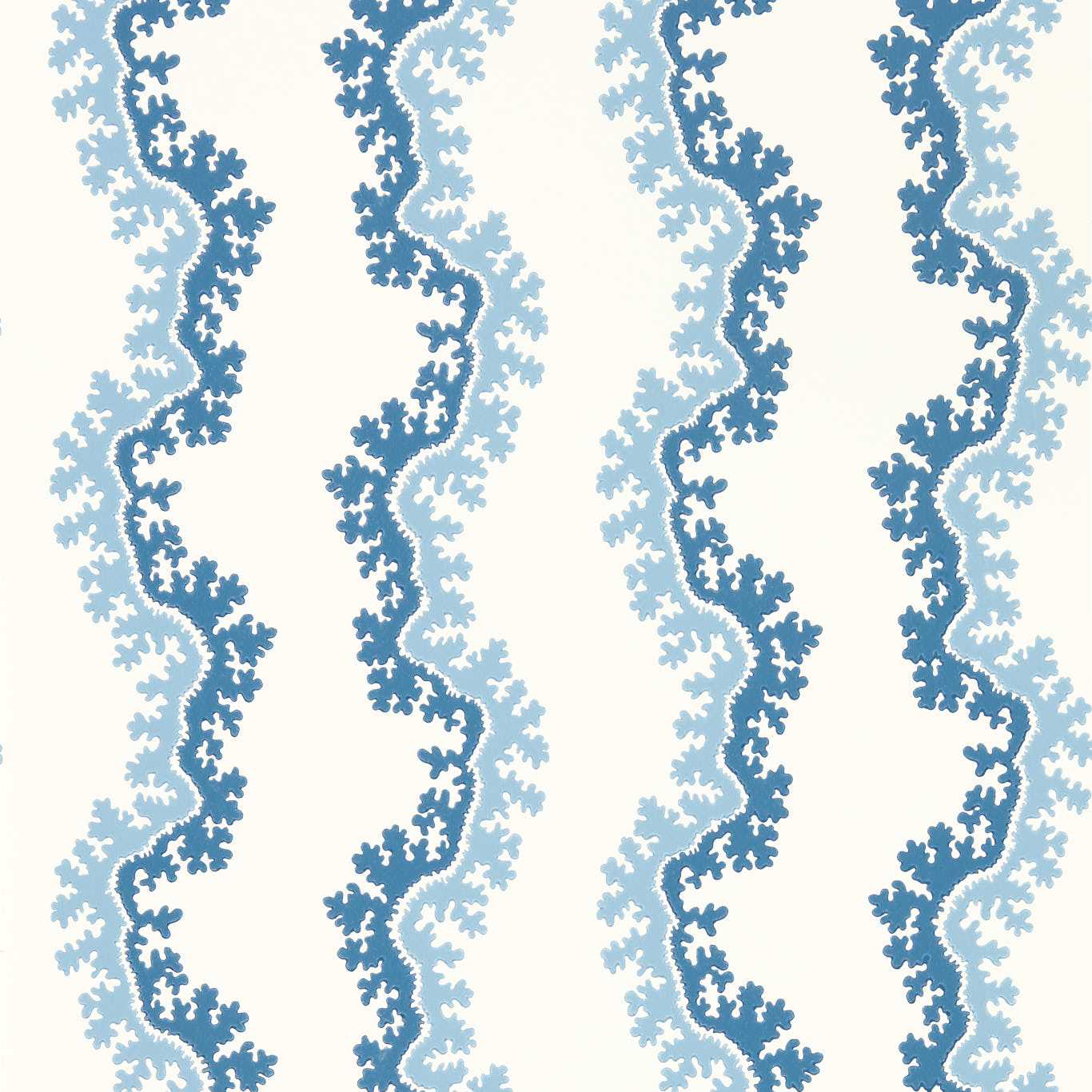 SANDERSON Oxbow Wallpaper Abstract , Graphic Indigo  Surface- Printed Wallpaper - DABW217250
