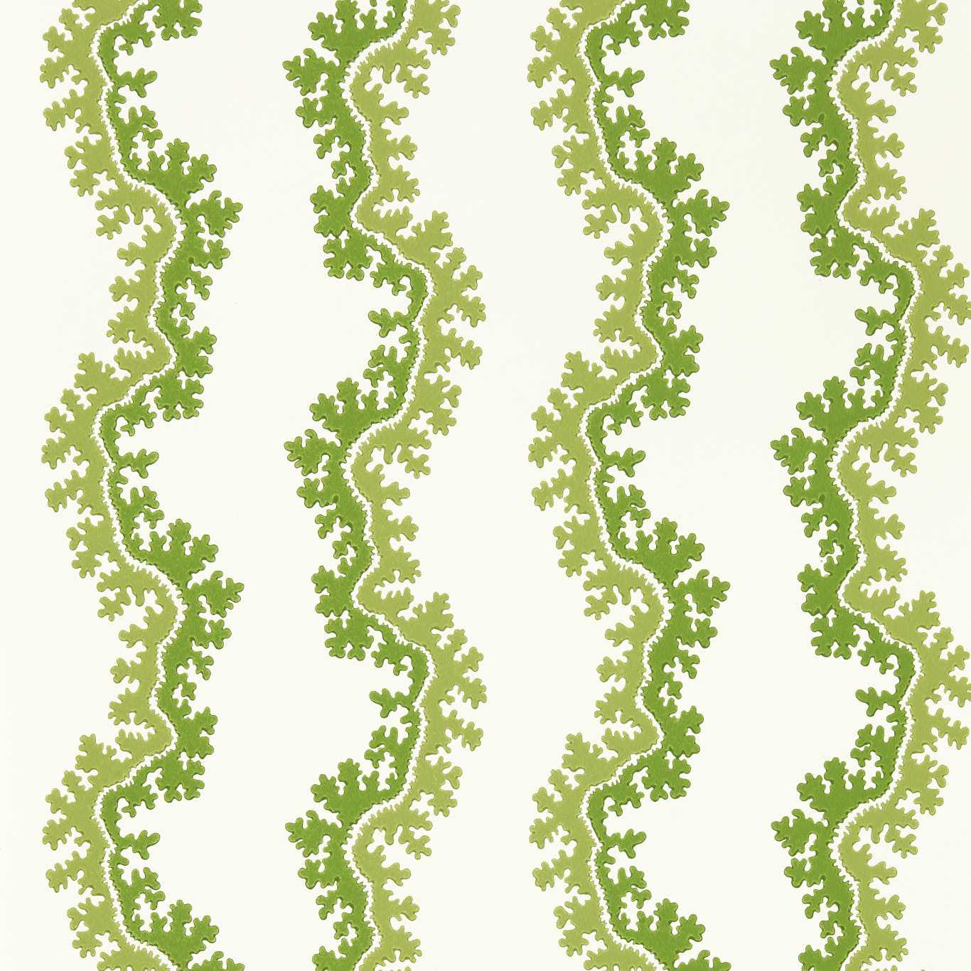 SANDERSON Oxbow Wallpaper Abstract , Graphic Sap Green  Surface- Printed Wallpaper - DABW217251