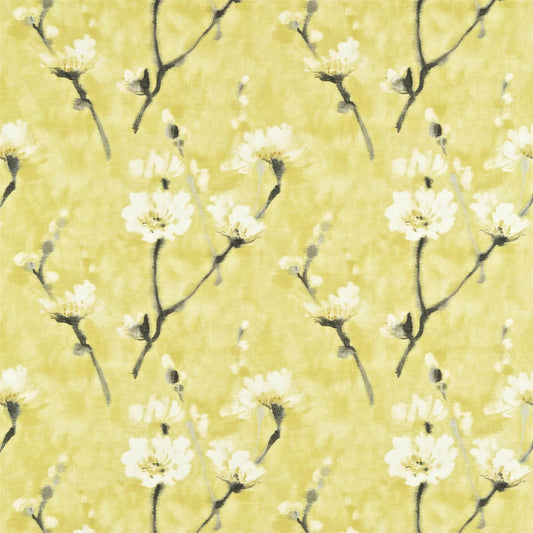 SANDERSON OUTLET Eleni Fabric Contemporary Floral Indian Yellow   - DAEG222945