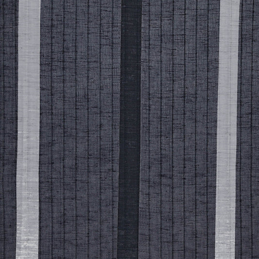 JF Fabrics DAISY 98 Fabric Traditional,Transitional,Contemporary,Stripe Black  Double Width,Sheer,Texture,Linen Texture - 5844098 J7281