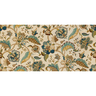 KRAVET BASICS PRINT  BEIGE,BLUE,GREEN   - DALEA.516.0