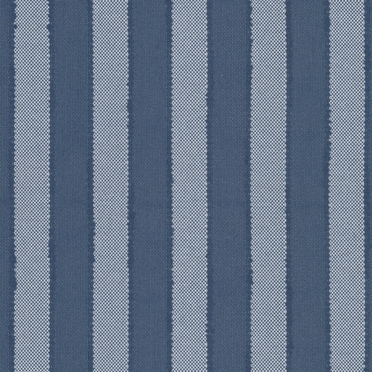 STOUT TEXTILES  UPHOLSTERY,WOVENS TRADITIONAL, STRIPE BLUE/WHITE   - DAMS-1