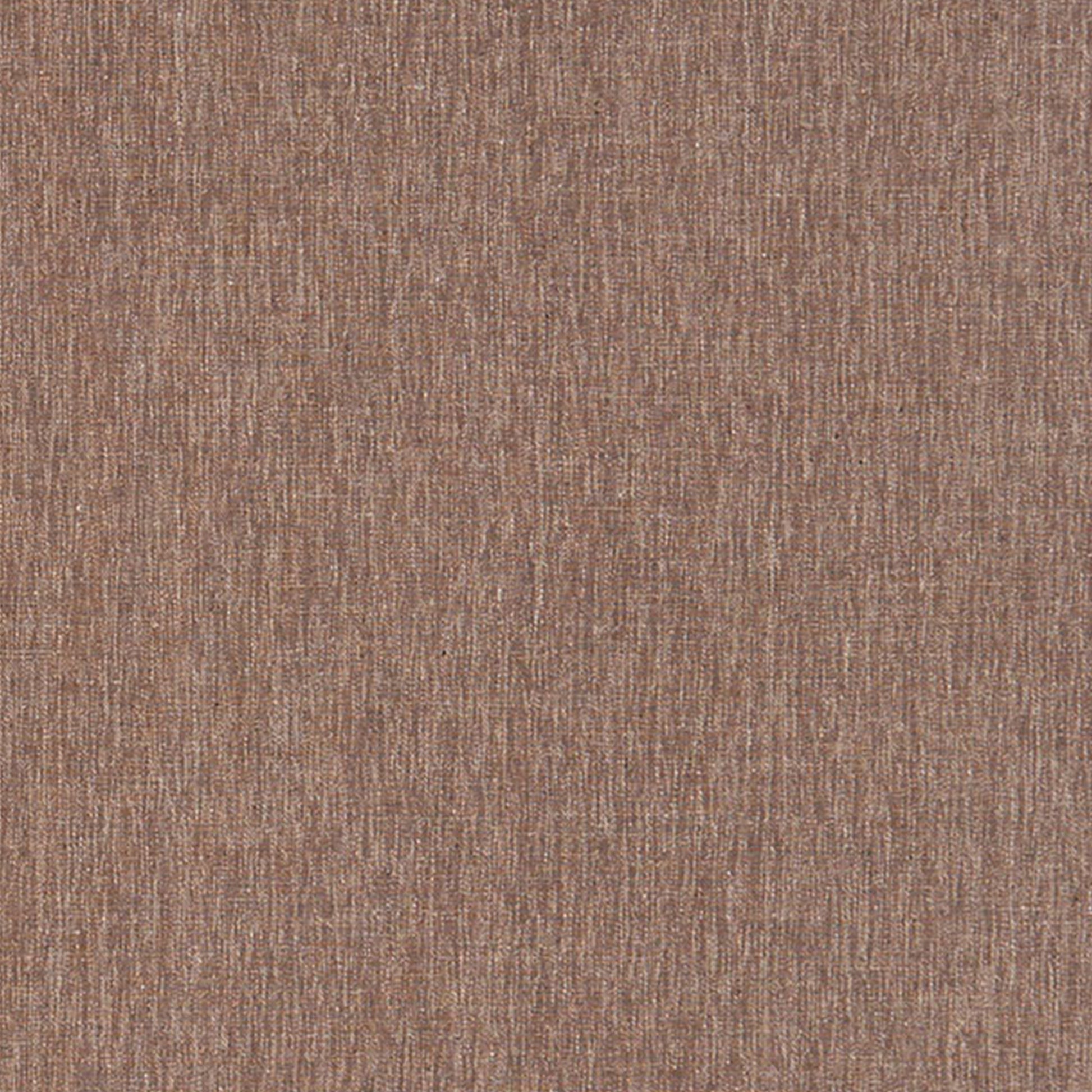 Close-up of brown woven fabric with subtle vertical texture and warm earthy tone.