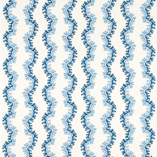 SANDERSON Oxbow Fabric Abstract , Graphic Indigo   - DARB227093