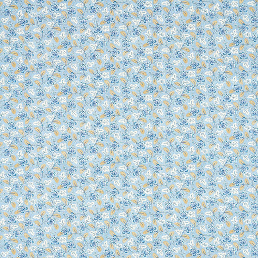 SANDERSON Dallimore Fabric Contemporary, Floral Indigo,Multi   - DARB227095