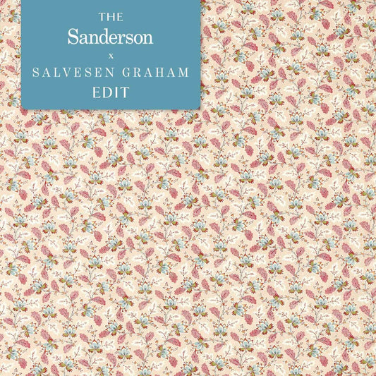 SANDERSON Dallimore Fabric Contemporary, Floral Mulberry Multi   - DARB227098