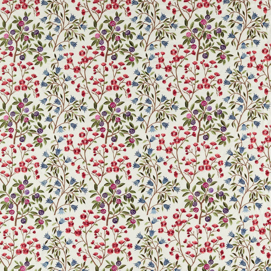 SANDERSON Foraging Embroidery Fabric Contemporary, Floral Meadow Violet   - DARF237315