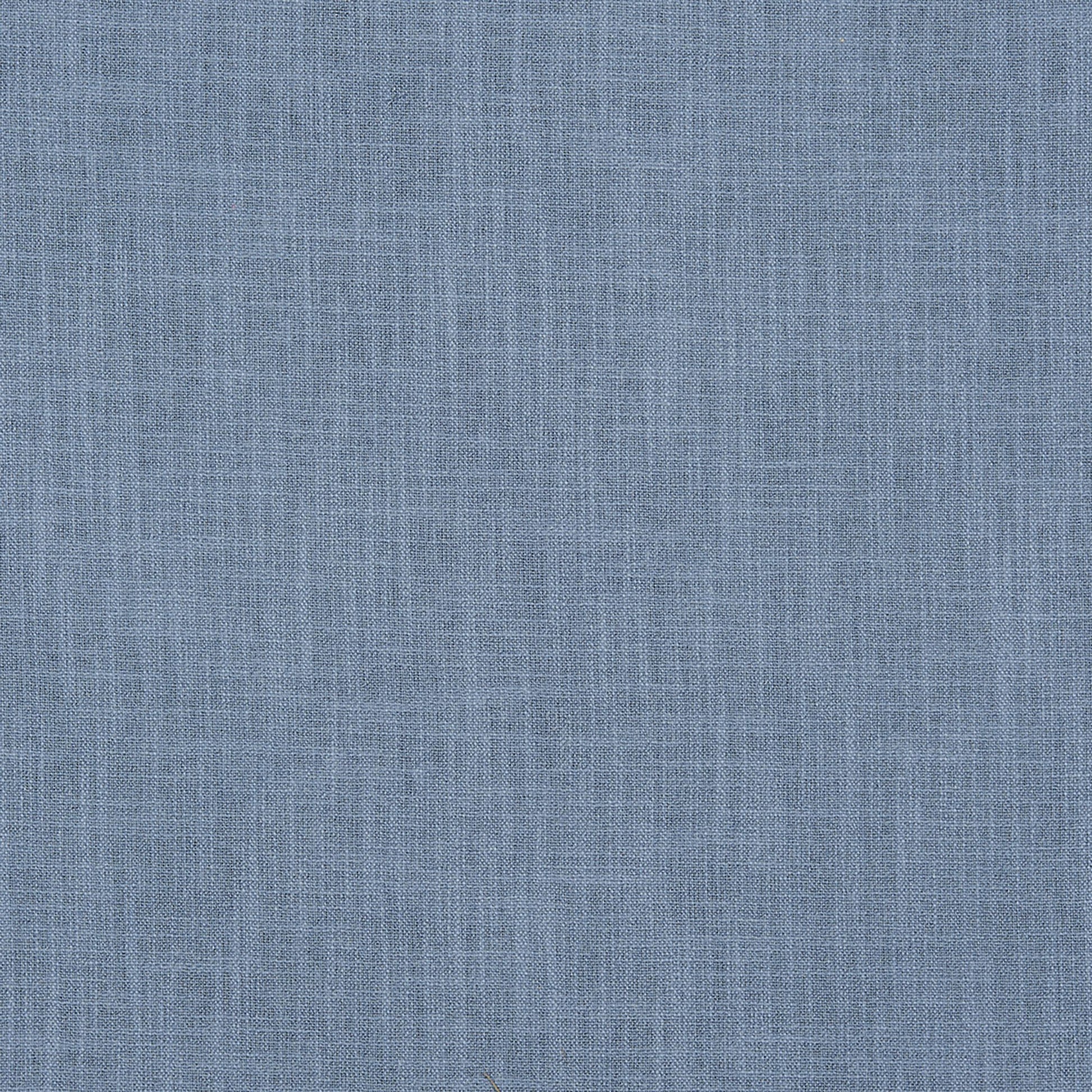 Blue linen-texture fabric swatch with plain blue color and subtle texture.