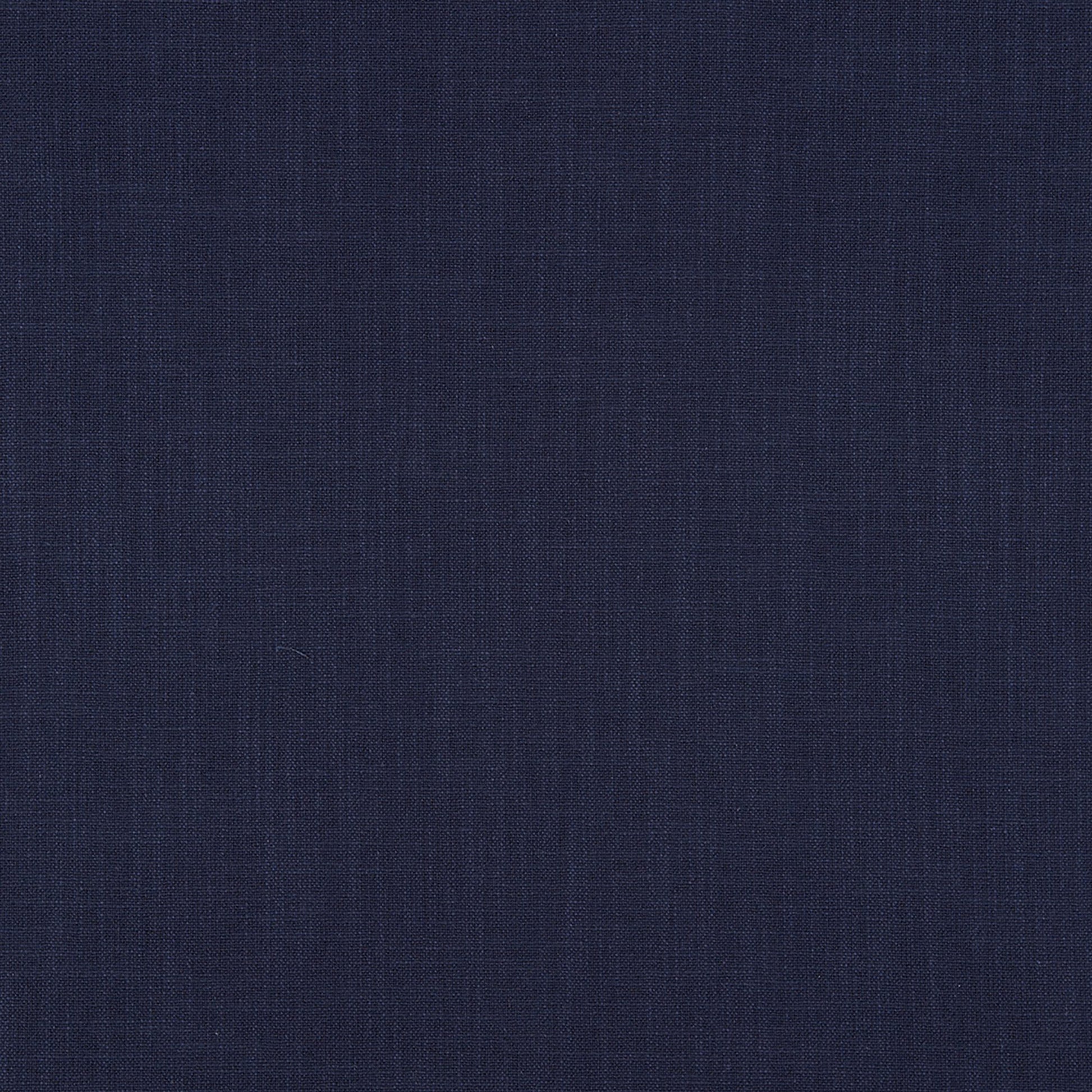 Dark navy blue linen-like woven fabric close-up with subtle texture.