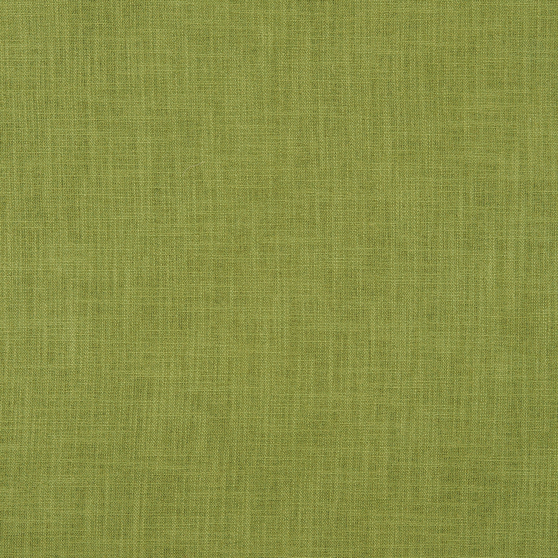 Olive green linen fabric close-up with visible weave; natural, versatile textile for upholstery or apparel.