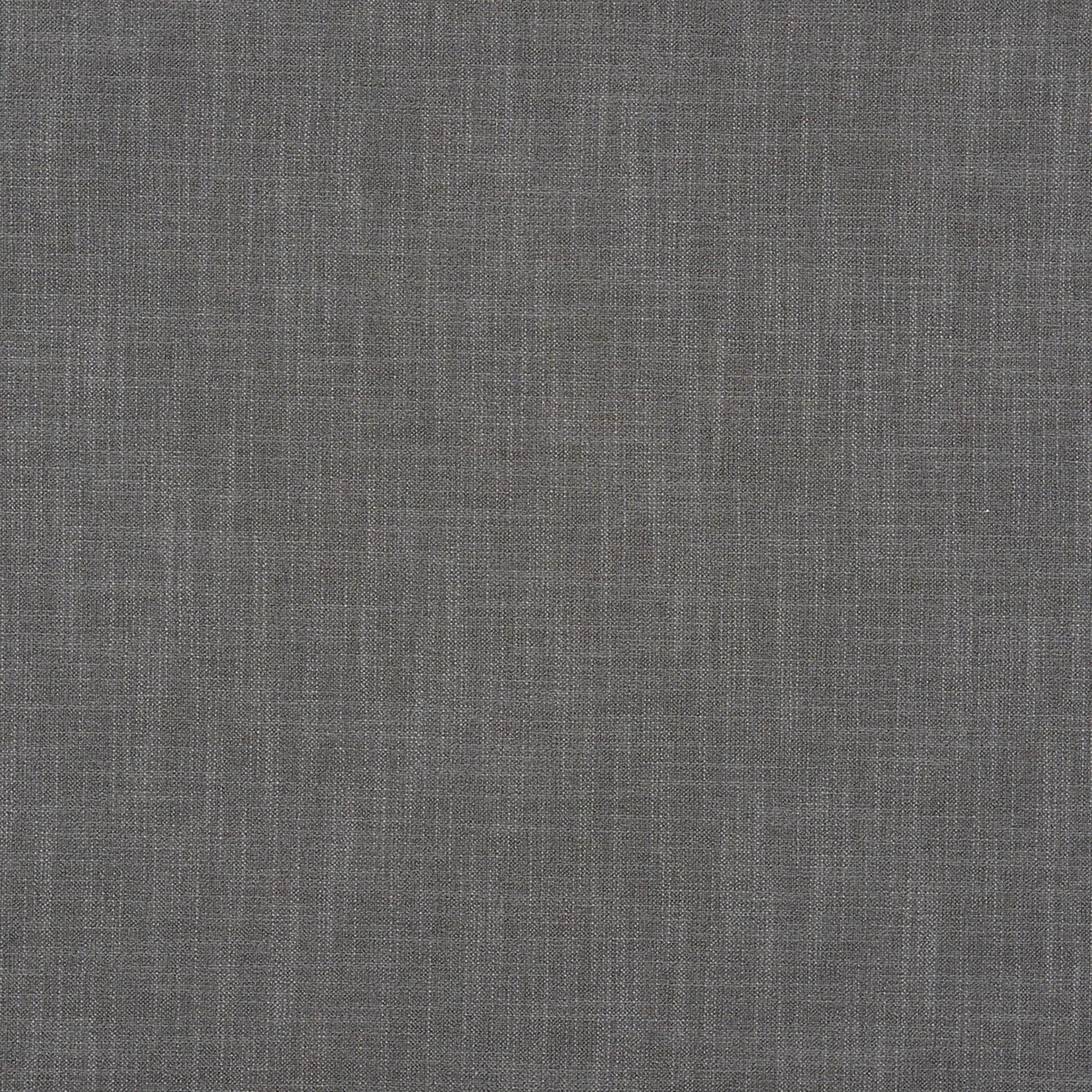 Charcoal grey woven fabric with subtle crosshatched texture, a versatile upholstery or apparel textile.